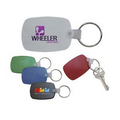 Circle Cape Rectangular PVC Key Tag